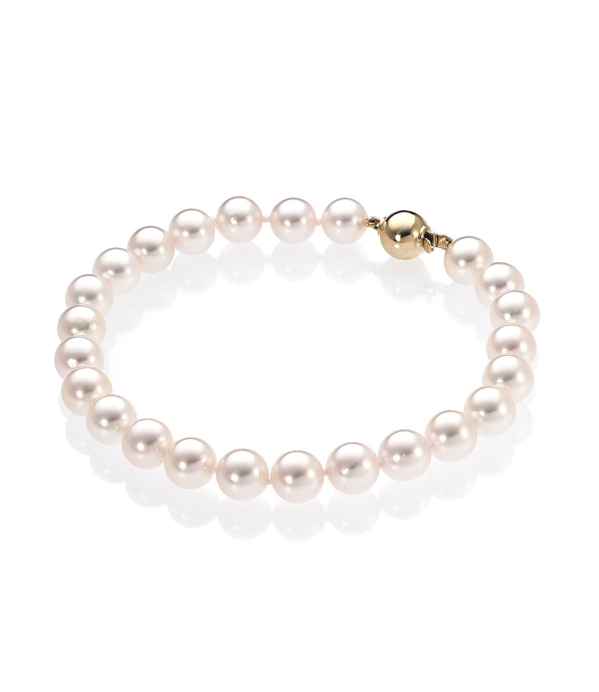 Pearl Bracelet 18k Gold Deluxe Akoya Pearls