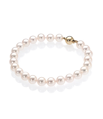 Pearl Bracelet 18k Gold Deluxe Akoya Pearls
