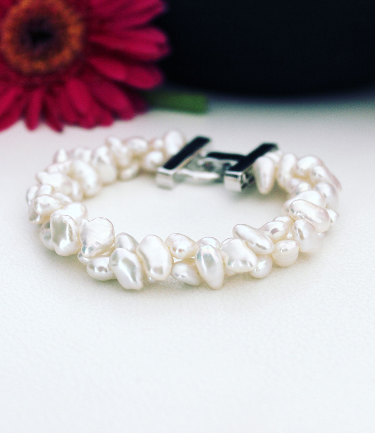 ブレスレット [VINTAGE HOLLYWOOD] Basic Pearl Bracelet VINTAGE HOLLYWOOD□Basic Pearl Bracelet ブレスレット