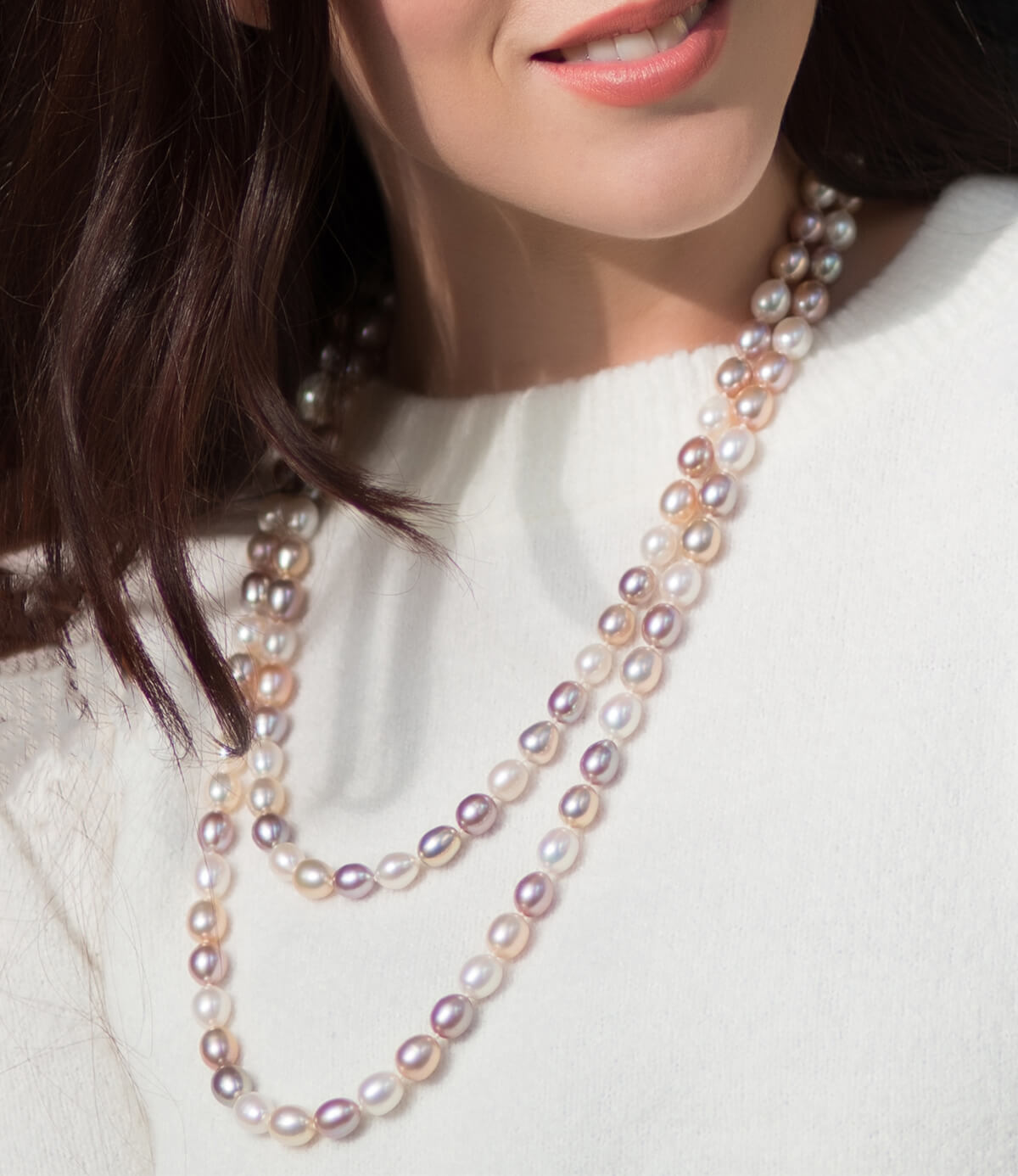 Rope length pearls shop