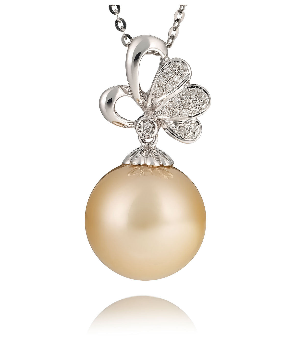 South sea pearl diamond pendant Clearance