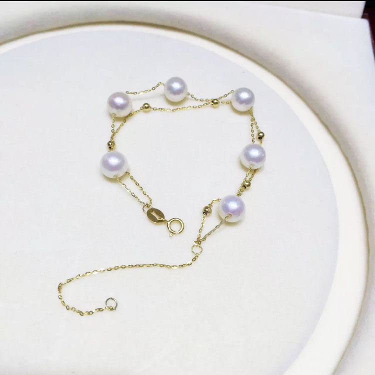 18ct Gold Infinity Pearl Bracelet_2