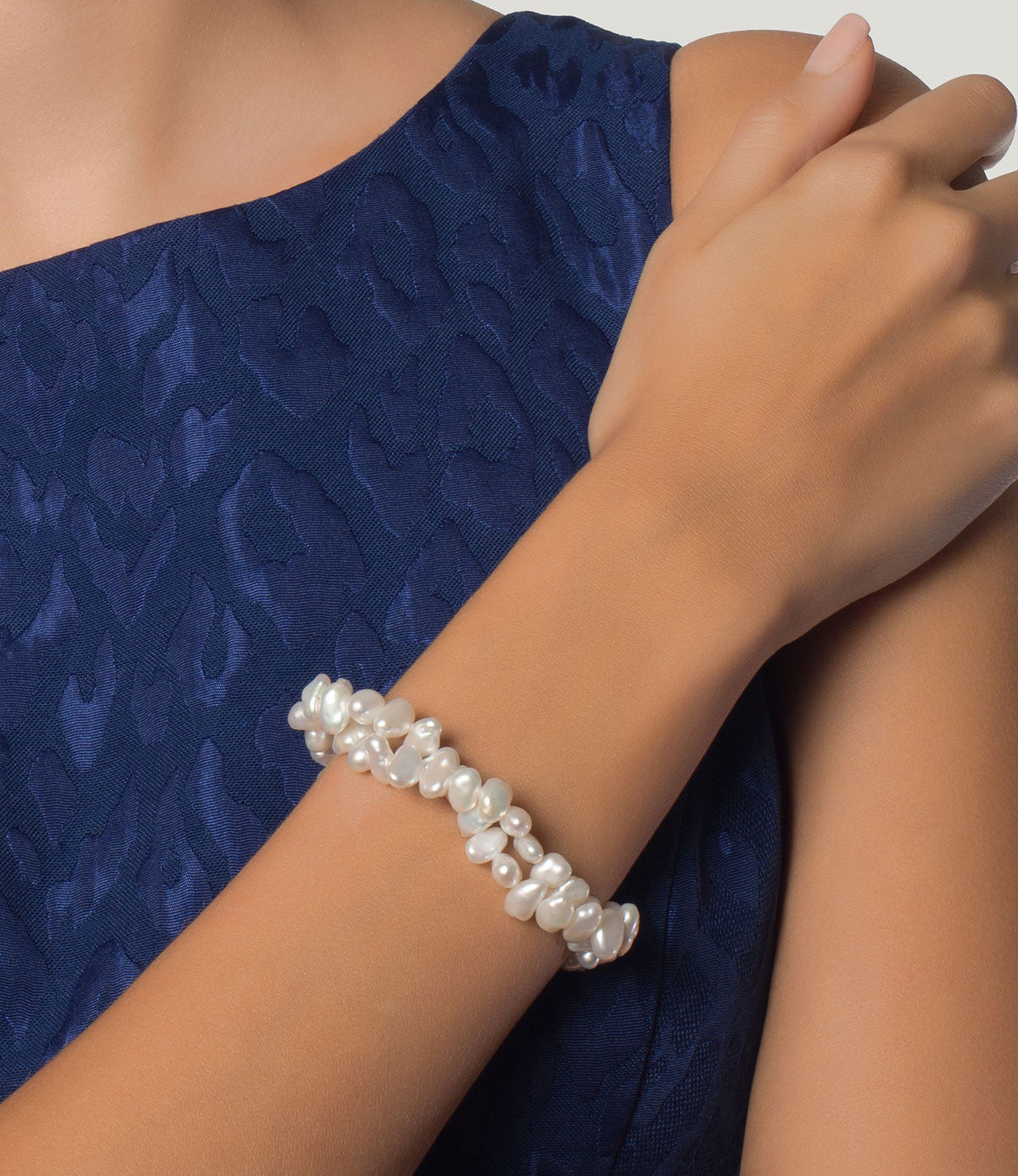 Sterling Silver Bella Pearl Bracelet