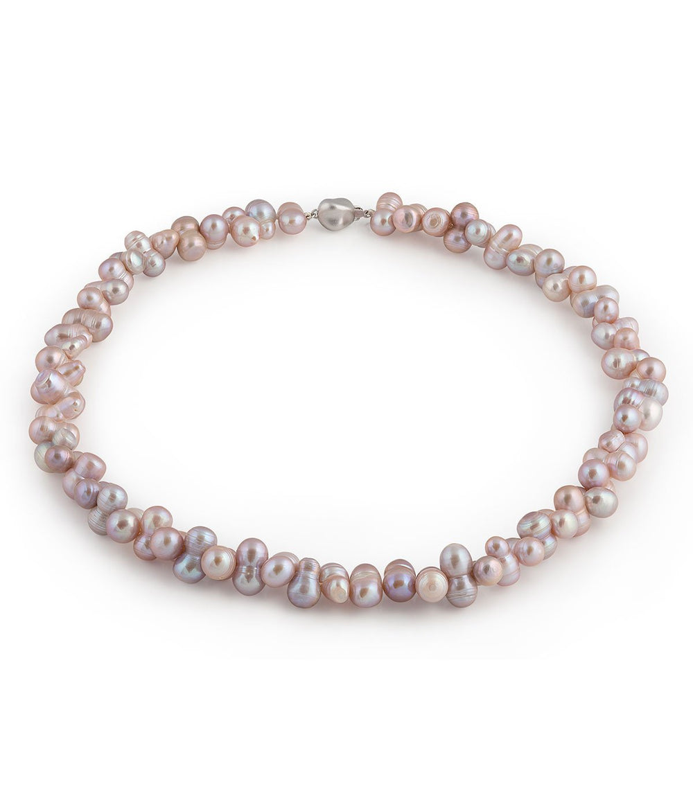 42 Inch Long Baroque Multicolor Freshwater Pearl Necklace – 8-9mm Beads