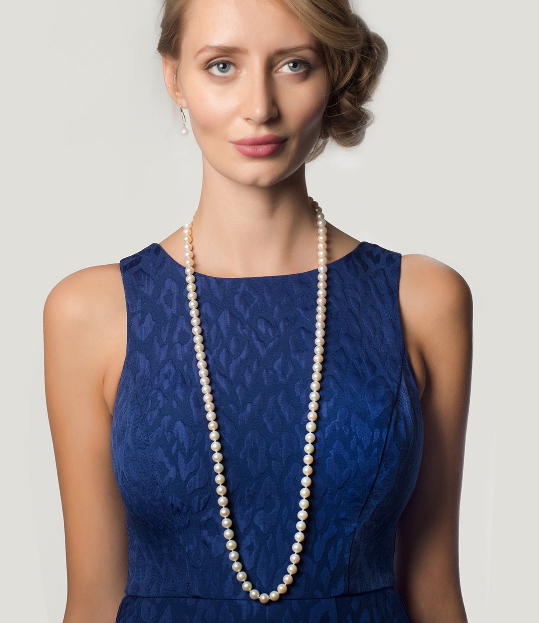 Long Pearl Necklace Deluxe Freshwater – PEARL-LANG®