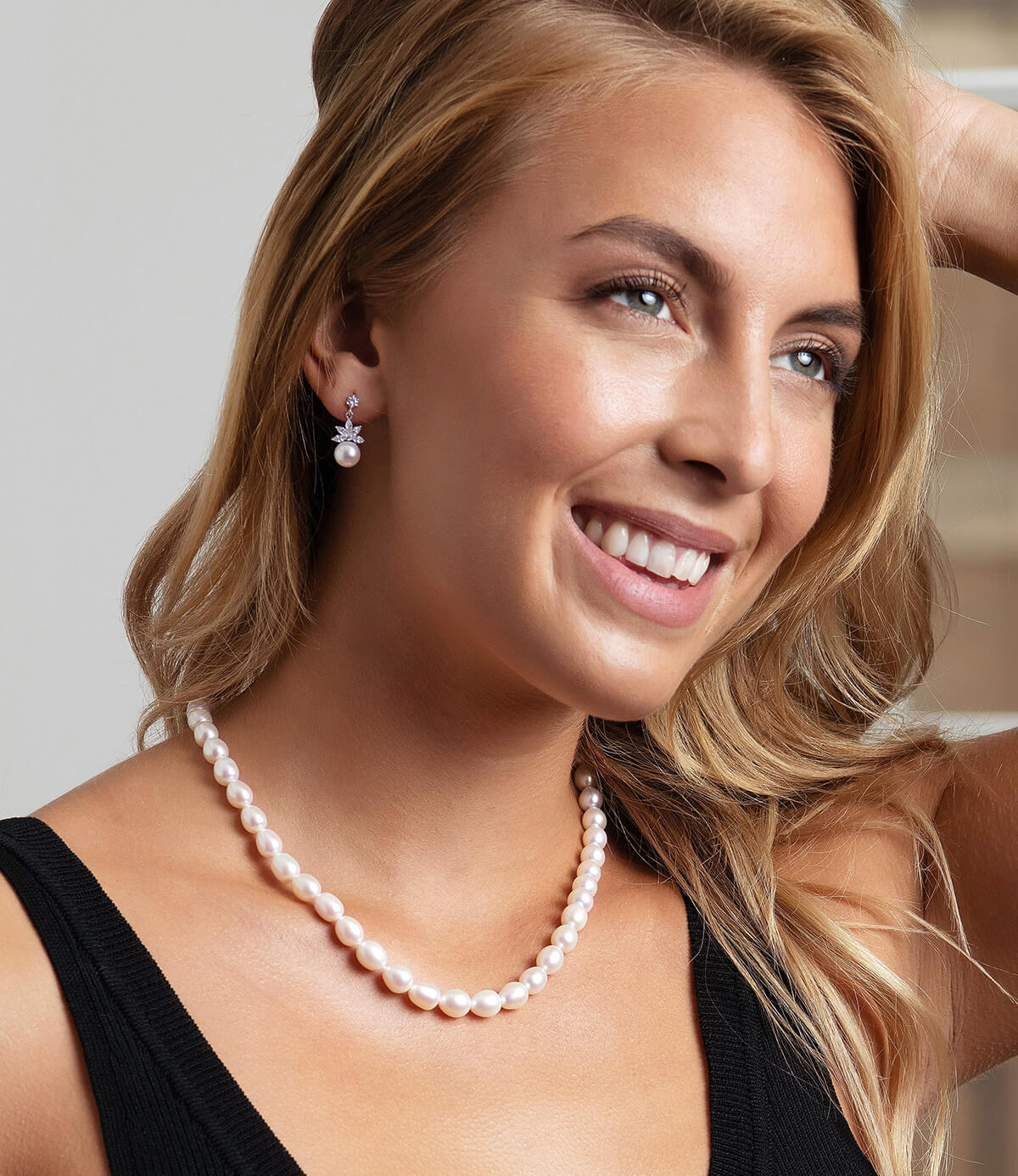 Pearl Drop Earrings Dazzling Lotus PEARL LANG