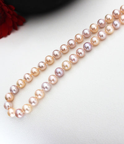 multicolor pearl necklace freshwater cultured