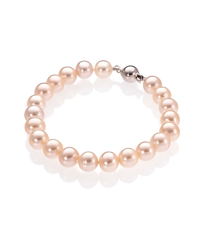 Pearl Bracelet Peach Sterling Silver