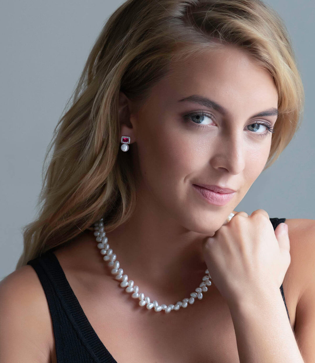 Stylish 925 Sterling Silver 9.0mm Freshwater Cultured Pearl Women Pendant Chain With Cubic Zirconia Cz Cg11fuetfl3 - View #7