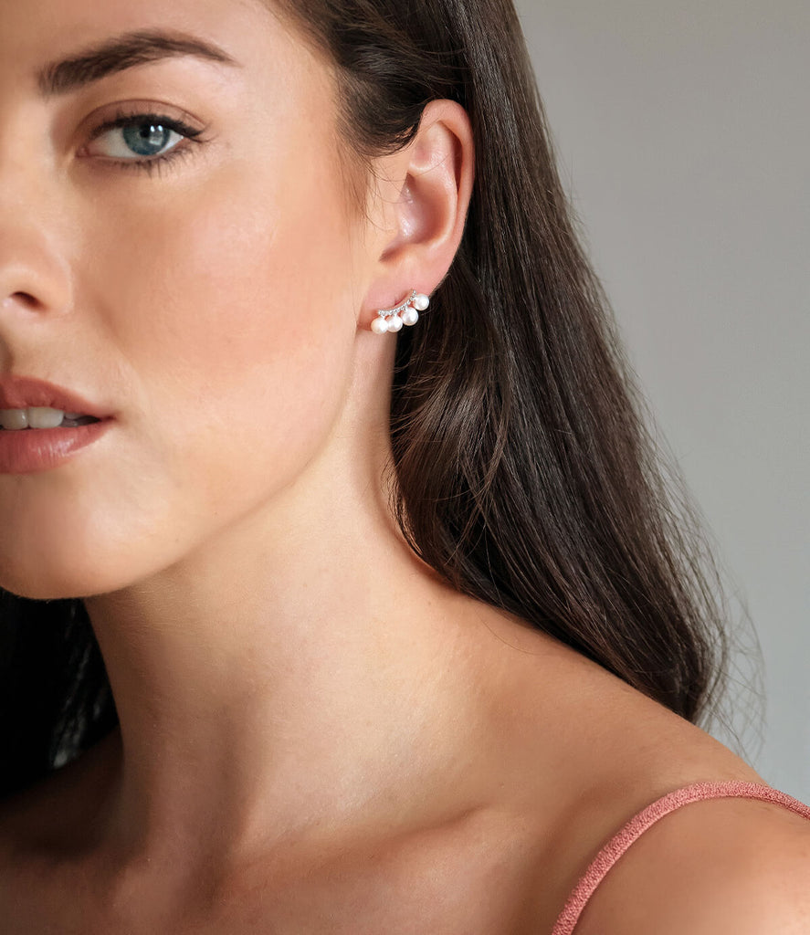 Starlight Pearl Ear Climber Earrings PEARL LANG